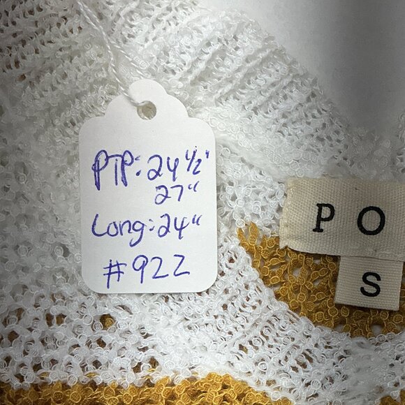 POL SMALL DISTRESSED SWEATER FALL COLORS! PTP: 24.50" DOES STRETCH - Picture 10 of 10